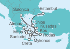 Itinerario del Crucero  Chipre, Grecia, Turquía - Celestyal Cruises