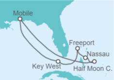 Itinerario del Crucero Bahamas - Carnival Cruise Line