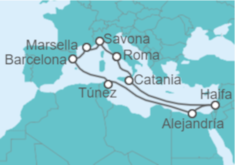 Itinerario del Crucero Sabores Exóticos - Costa Cruceros