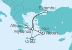 Itinerario del Crucero Estambul e Islas Griegas  - Costa Cruceros