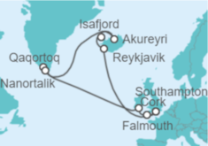 Itinerario del Crucero Reino Unido e Islandia - Princess Cruises