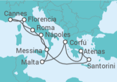 Itinerario del Crucero Islas Griegas - NCL Norwegian Cruise Line