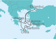 Itinerario del Crucero Estambul e Islas Griegas  - Costa Cruceros