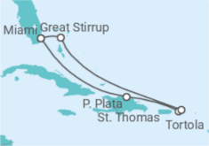 Itinerario del Crucero Great Stirrup Cay y República Dominicana - NCL Norwegian Cruise Line