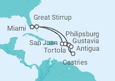 Itinerario del Crucero Odisea en las islas de sotavento - Regent Seven Seas