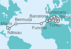 Itinerario del Crucero Un viaje de sol y mar - Regent Seven Seas