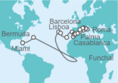 Itinerario del Crucero De Miami a Barcelona - Regent Seven Seas