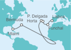 Itinerario del Crucero De Miami a Lisboa - Regent Seven Seas