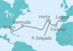 Itinerario del Crucero Horizontes azules - Regent Seven Seas