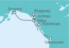 Itinerario del Crucero Gran aventura en Alaska - Regent Seven Seas