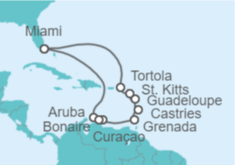 Itinerario del Crucero Caribe Sureste - Regent Seven Seas