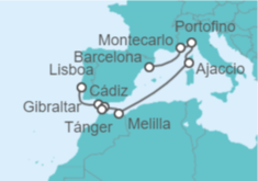 Itinerario del Crucero Puesta de sol en Sevilla - Regent Seven Seas