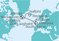 Itinerario del Crucero Reino Unido e Islandia - Regent Seven Seas