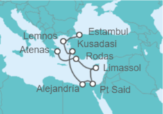 Itinerario del Crucero Egeo Idílico y antiguo Egipto - Regent Seven Seas