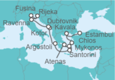 Itinerario del Crucero Viaje en el tiempo - Regent Seven Seas