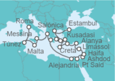 Itinerario del Crucero Leyendas antiguas y tierras sagradas - Regent Seven Seas