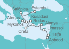 Itinerario del Crucero Travesía por la historia - Regent Seven Seas