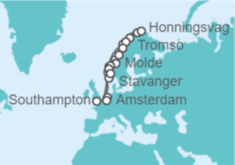 Itinerario del Crucero Fiordos Noruegos - Regent Seven Seas