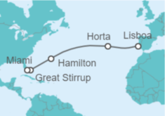 Itinerario del Crucero De Lisboa a Miami - Regent Seven Seas