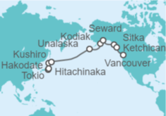 Itinerario del Crucero De Tokio a Vancouver  - Regent Seven Seas
