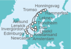 Itinerario del Crucero Fiordos Noruegos - Regent Seven Seas