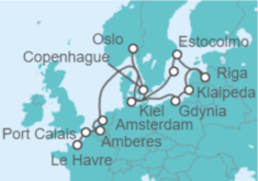 Itinerario del Crucero Norte de Europa - Regent Seven Seas