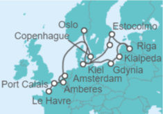 Itinerario del Crucero Romance por Europa - Regent Seven Seas