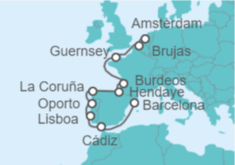 Itinerario del Crucero España y Norte de Europa - Regent Seven Seas