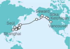 Itinerario del Crucero De Tokio a Vancouver  - Regent Seven Seas