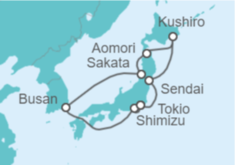 Itinerario del Crucero Japón y Corea Del Sur - Regent Seven Seas
