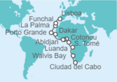 Itinerario del Crucero De Ciudad del Cabo a Lisboa - Regent Seven Seas