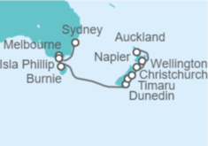 Itinerario del Crucero Australia y Nueva Zelanda  - Regent Seven Seas