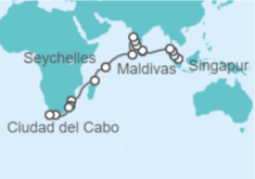 Itinerario del Crucero De Singapur a Ciudad del Cabo  - Regent Seven Seas