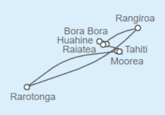 Itinerario del Crucero Paisajes marinos del Pacífico Sur - Regent Seven Seas