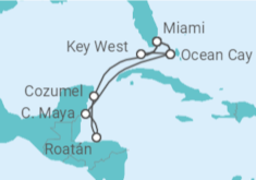 Itinerario del Crucero México, Honduras, Estados Unidos (EE.UU.) - MSC Cruceros