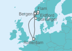 Itinerario del Crucero Leyendas Nordicas - Holland America Line