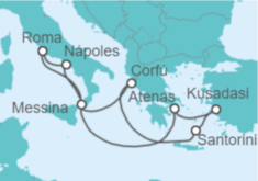 Itinerario del Crucero Italia, Grecia y Turquía - Princess Cruises