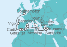 Itinerario del Crucero Gran Explorador Europeo - Princess Cruises