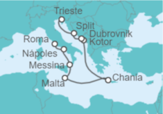 Itinerario del Crucero Italia, Croacia y Grecia - Princess Cruises