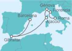 Itinerario del Crucero Mediterráneo Occidental - Princess Cruises