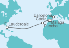 Itinerario del Crucero De Miami a Barcelona - Princess Cruises