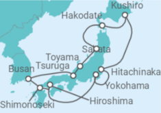 Itinerario del Crucero Japón, Corea Del Sur - Seabourn