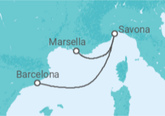 Itinerario del Crucero Italia - Costa Cruceros