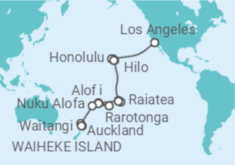 Itinerario del Crucero Desde Los Ángeles (EEUU) a Auckland (Nueva Zelanda) - Seabourn