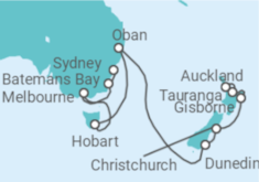 Itinerario del Crucero Desde Sydney (Australia) a Auckland (Nueva Zelanda) - Seabourn