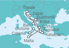 Itinerario del Crucero Adriático al completo - AIDA