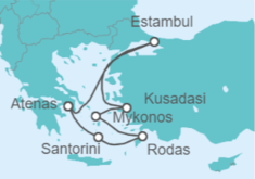 Itinerario del Crucero Turquía e Islas Griegas - NCL Norwegian Cruise Line