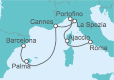Itinerario del Crucero Francia, Italia, España - Celebrity Cruises