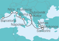 Itinerario del Crucero Italia, Croacia y Grecia - Celebrity Cruises