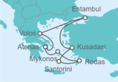 Itinerario del Crucero Lo mejor de Grecia y Turquía - Celebrity Cruises